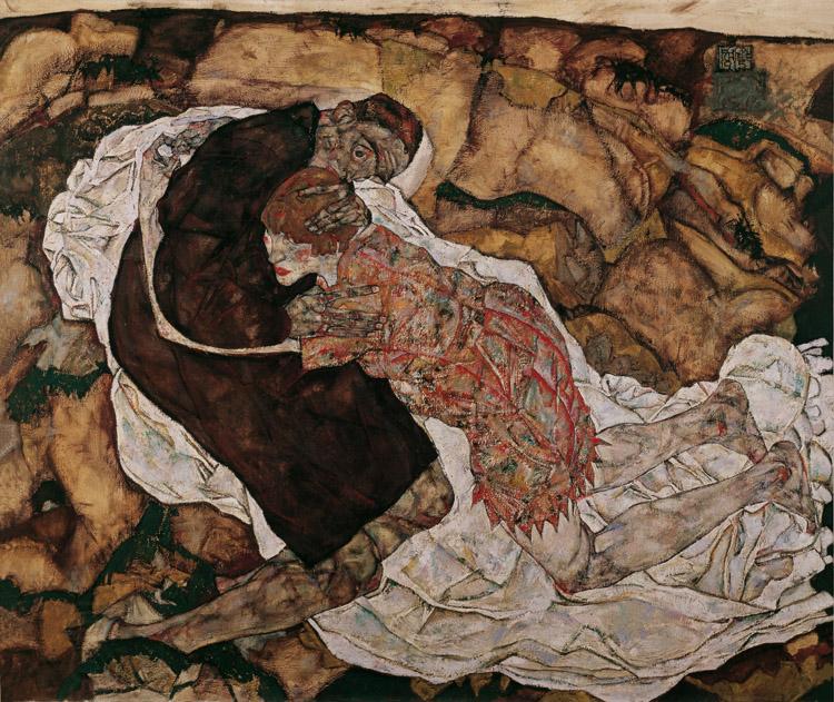 Egon Schiele Death and Maiden (mk12) oil painting picture